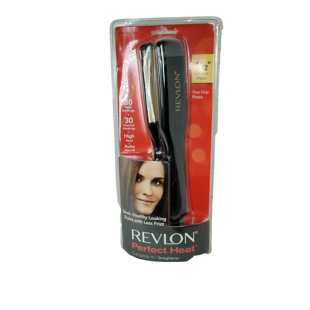 Revlon Curling Iron Womens Perfect Heat Heated 1 1.5 " Ceramic Plate NWT Hair